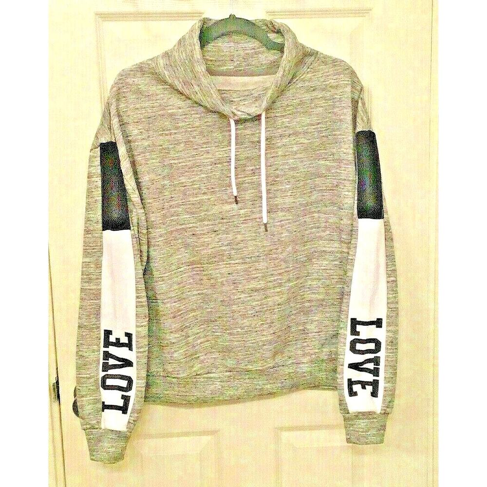 Reflex Womens Turtleneck Drawstrings Fleece Lining LOVE